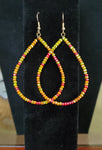 Teardrop Multi-Color Bead Earring