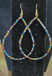 Teardrop Multi-Color Bead Earring