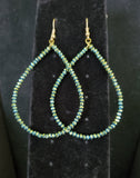 Teardrop Multi-Color Bead Earring