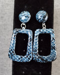 Snake Print Earrings