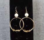 Gold Wire Small Wire Hoop Earrings