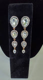 Rhinestone Teardrop Dangle Earrings