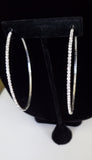 Rhinestone Big Hoop Earrings