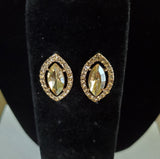 Rhinestone Cat Eye Earrings