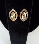 Rhinestone Cat Eye Earrings