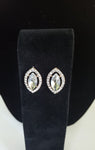 Rhinestone Cat Eye Earrings