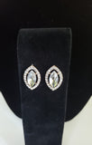 Rhinestone Cat Eye Earrings