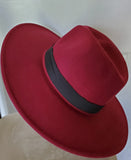 Queenship Felt Wide Brim Fedora Hats