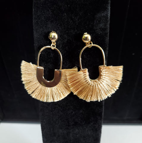 Fringe "U" Earrings