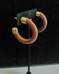 Wood Hoop Earrings