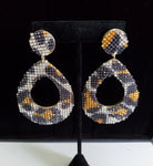 Large Rhinestone Teardrop Earrings