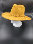 Wide Brim Fedora Hat with Braid Band