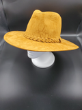 Wide Brim Fedora Hat with Braid Band