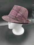 Plaid Fedora Hat-UNISEX