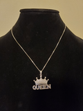 Bling Queen Crown Rhinestone Necklace