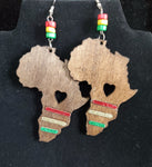 Africa Wood Earrings