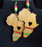 Africa Wood Earrings