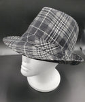 Plaid Fedora Hat-UNISEX