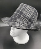 Plaid Fedora Hat-UNISEX