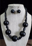 Wood Bead Necklace Set