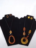 Circle Acrylic Necklace Set