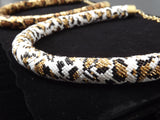 Animal Print and Metallic Choker