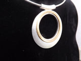 Silver and Gold Circle Choker Set