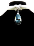 Gem Stone Choker with Rhinestone