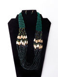 Twisted Multi-String Beaded Necklace Set