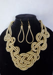 Gold Looped Necklace Set