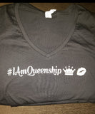 I Am Queenship V-Neck  T-Shirts