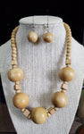 Wood Bead Necklace Set