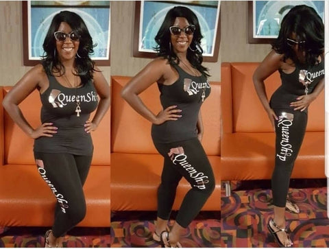 Black Queenship Leggings