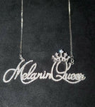 Rhinestone "Melanin Queen" Necklace