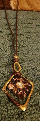 Brown Gem Necklace