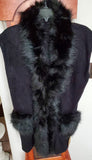 Winter Vest with Faux Fur Trim and Pockets