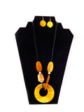 Circle Acrylic Necklace Set