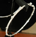 Big Rhinestone Hoop Earrings